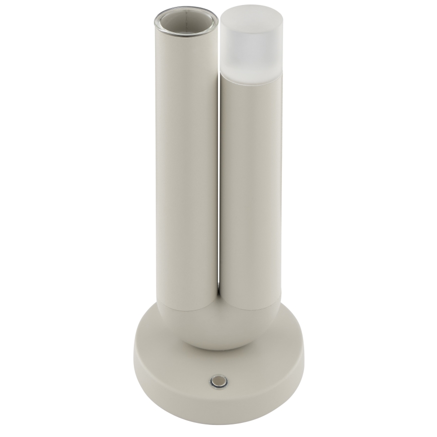 Brilliant - Lampe de table LED d'extérieur tactile rechargeable à intensité variable SAYU LED/2,5W/5V 2700K 2600 mAh IP44 gris