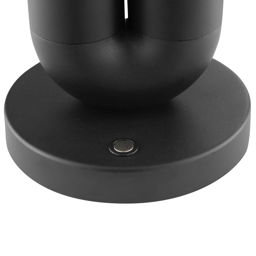 Brilliant - lampe de table d'extérieur SAYU LED/2,5W/5V 2700K 2600 mAh IP44 dimmable, rechargeable à commande tactile noire