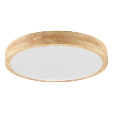 Brilliant - LED-Badezimmer-Deckenleuchte MOREEN LED/18W/230V 2700/4000/6500K pr. 34 cm IP44 Gummibaumholz