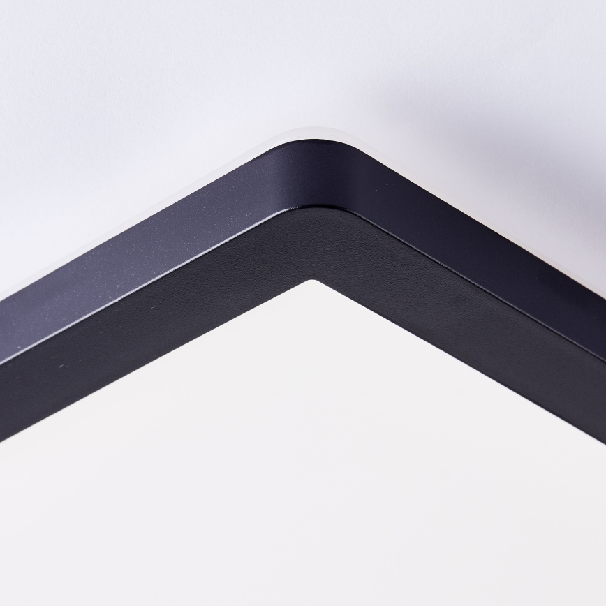 Brilliant - LED-Deckenleuchte MILTON LED/24W/230V 42x42 cm schwarz