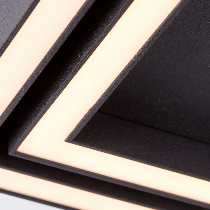 Brilliant - LED-Deckenleuchte QUON LED/24W/230V 3000K 40x40 cm schwarz