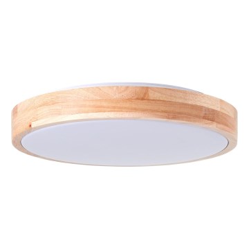 Brilliant - LED-Deckenleuchte SLIMLINE LED/24W/230V Ø 34,5 cm Gummibaumholz