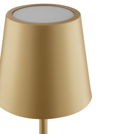 Brilliant - LED dimmbare, wiederaufladbare Touch-Tischlampe für den Außenbereich ELORA LED/2,5W/5V 2700K 2600 mAh IP44 goldfarben