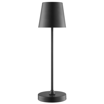 Brilliant - ELORA LED, dimmbare, wiederaufladbare Touch-Tischleuchte für den Außenbereich, 2,5 W / 5 V, 2700 K, 2600 mAh, IP44, schwarz