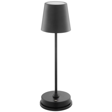 Brilliant - ELORA LED, dimmbare, wiederaufladbare Touch-Tischleuchte für den Außenbereich, 2,5 W / 5 V, 2700 K, 2600 mAh, IP44, schwarz