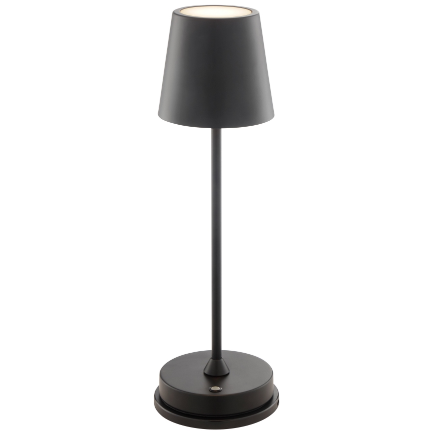 Brilliant - ELORA LED, dimmbare, wiederaufladbare Touch-Tischleuchte für den Außenbereich, 2,5 W / 5 V, 2700 K, 2600 mAh, IP44, schwarz