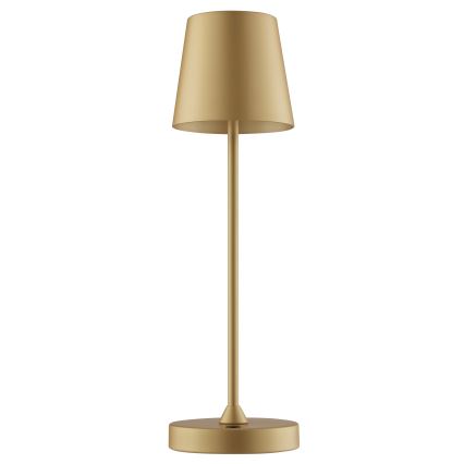 Brilliant - LED, dimmbar, wiederaufladbare Touch-Außen-Tischleuchte ELORA LED/2,5W/5V 2700K 2600 mAh IP44 gold