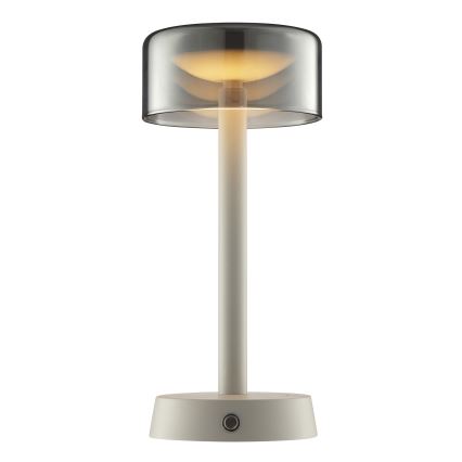 Brilliant - dimmbare, wiederaufladbare LED-Touch-Tischleuchte für den Außenbereich RAZOR LED/2,5W/5V 2700K 2600 mAh IP44 grau