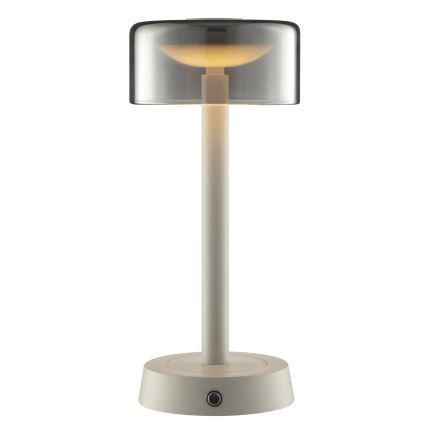 Brilliant - dimmbare, wiederaufladbare LED-Touch-Tischleuchte für den Außenbereich RAZOR LED/2,5W/5V 2700K 2600 mAh IP44 grau