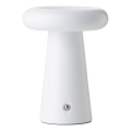 Brilliant - LED Dimmerabile touch per esterni lampada da tavolo MUFFIN LED/3W/5V USB IP44 bianco
