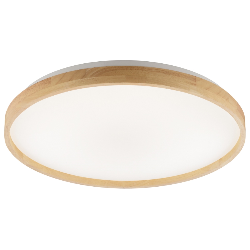 Brilliant - Plafonnier LED dimmable ALSON LED/17W/230V 3000-6500K Ø 49,5 cm bois d'hévéa + télécommande