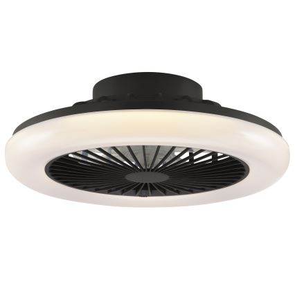 Brilliant - Plafonnier LED dimmable avec ventilateur MONTERO LED/20W/230V 2700-6500K Ø 42 cm noir + télécommande