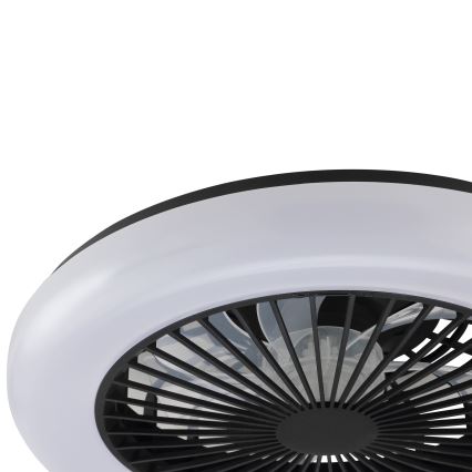 Brilliant - Plafonnier LED dimmable avec ventilateur MONTERO LED/20W/230V 2700-6500K Ø 42 cm noir + télécommande