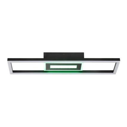 Brilliant - Plafonnier LED RGBW dimmable BESSON LED/20W/230V 3000-6500K noir + télécommande