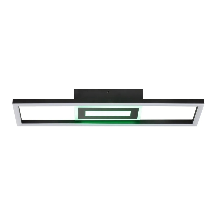 Brilliant - Plafonnier LED RGBW dimmable BESSON LED/20W/230V 3000-6500K noir + télécommande