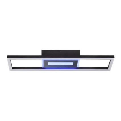 Brilliant - Plafonnier LED RGBW dimmable BESSON LED/20W/230V 3000-6500K noir + télécommande