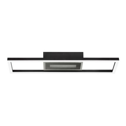 Brilliant - LED RGBW dimmbare Deckenleuchte BESSON LED/20W/230V 3000-6500K schwarz + Fernbedienung