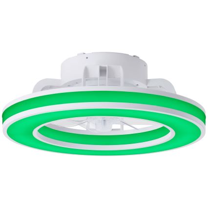 Brilliant - LED RGBW Dimmbarer Deckenventilator MONDELLO LED/26W/230V 2700-6500K d 41,5 cm weiß + Fernbedienung