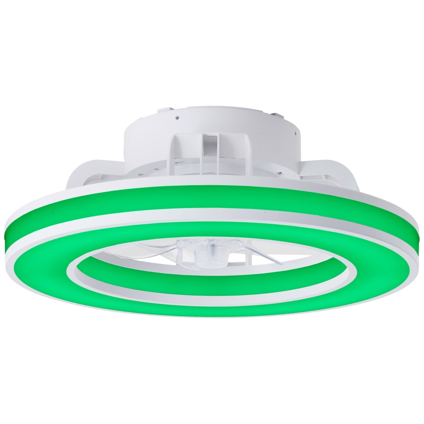 Brilliant - LED RGBW Dimmbarer Deckenventilator MONDELLO LED/26W/230V 2700-6500K d 41,5 cm weiß + Fernbedienung
