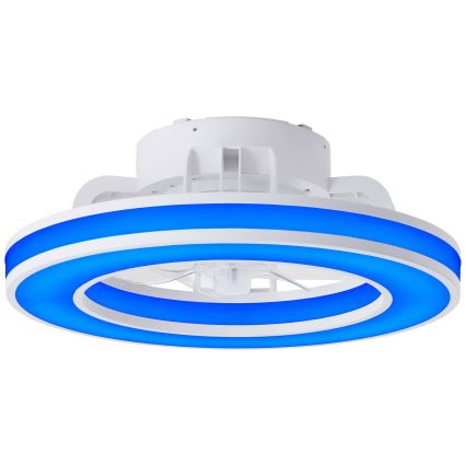 Brilliant - LED RGBW Dimmbarer Deckenventilator MONDELLO LED/26W/230V 2700-6500K d 41,5 cm weiß + Fernbedienung