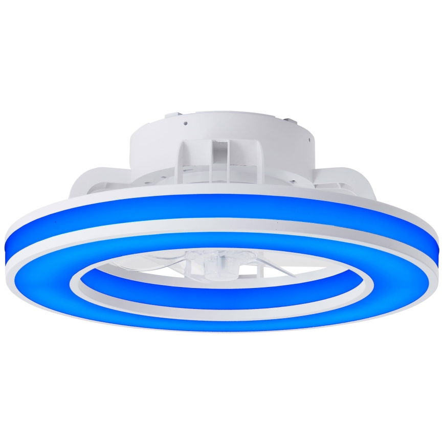 Brilliant - LED RGBW Dimmbarer Deckenventilator MONDELLO LED/26W/230V 2700-6500K d 41,5 cm weiß + Fernbedienung