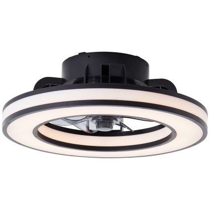 Brilliant - LED RGBW Dimmbarer Deckenventilator MONDELLO LED/26W/230V 2700-6500K d 41 cm schwarz + Fernbedienung