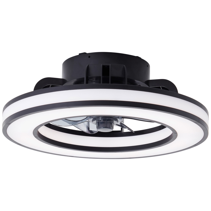 Brilliant - LED RGBW Dimmbarer Deckenventilator MONDELLO LED/26W/230V 2700-6500K d 41 cm schwarz + Fernbedienung