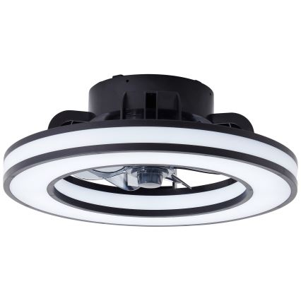 Brilliant - LED RGBW Dimmbarer Deckenventilator MONDELLO LED/26W/230V 2700-6500K d 41 cm schwarz + Fernbedienung