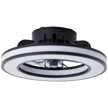 Brilliant - LED RGBW Dimmbarer Deckenventilator MONDELLO LED/26W/230V 2700-6500K d 41 cm schwarz + Fernbedienung