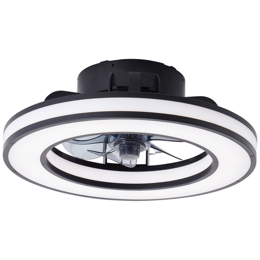 Brilliant - LED RGBW Dimmbarer Deckenventilator MONDELLO LED/26W/230V 2700-6500K d 41 cm schwarz + Fernbedienung