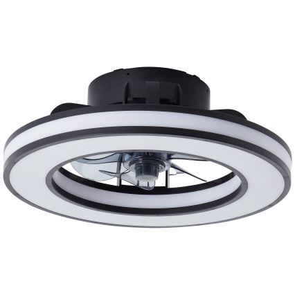 Brilliant - LED RGBW Dimmbarer Deckenventilator MONDELLO LED/26W/230V 2700-6500K d 41 cm schwarz + Fernbedienung