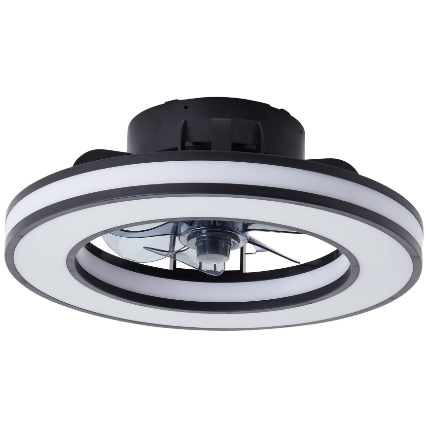 Brilliant - LED RGBW Dimmbarer Deckenventilator MONDELLO LED/26W/230V 2700-6500K d 41 cm schwarz + Fernbedienung