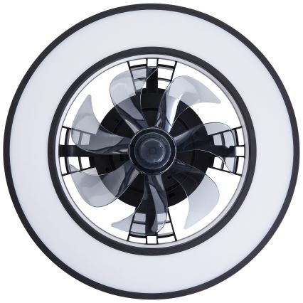 Brilliant - LED RGBW Dimmbarer Deckenventilator MONDELLO LED/26W/230V 2700-6500K d 41 cm schwarz + Fernbedienung