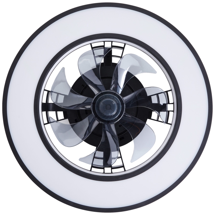 Brilliant - LED RGBW Dimmbarer Deckenventilator MONDELLO LED/26W/230V 2700-6500K d 41 cm schwarz + Fernbedienung