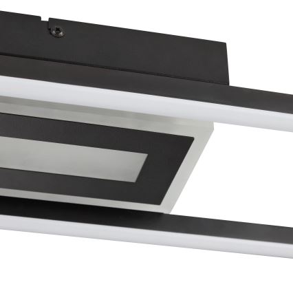 Brilliant - Plafoniera LED RGBW dimmerabile BESSON LED/20W/230V 3000-6500K nera + telecomando