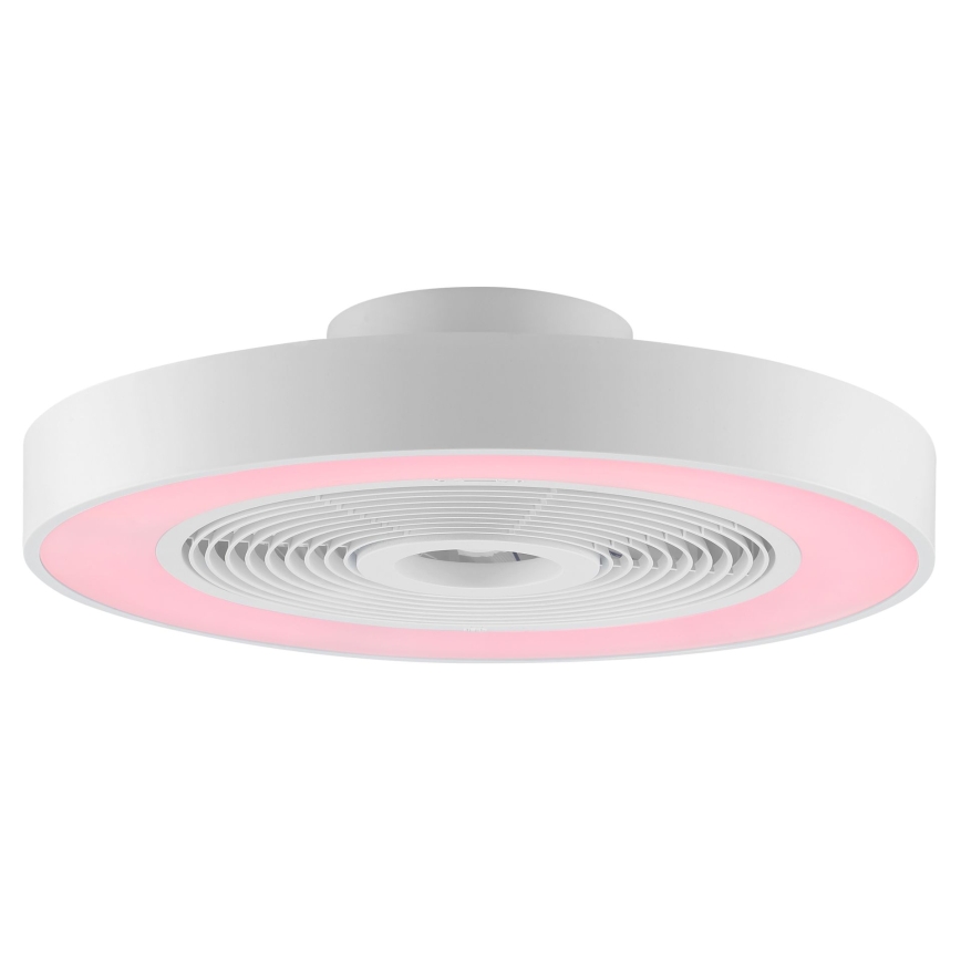 Brilliant - LED RGBW Plafonnier dimmable avec ventilateur CATANIA LED/37W/230V 2700-6500K Ø 48,6 cm blanc + télécommande