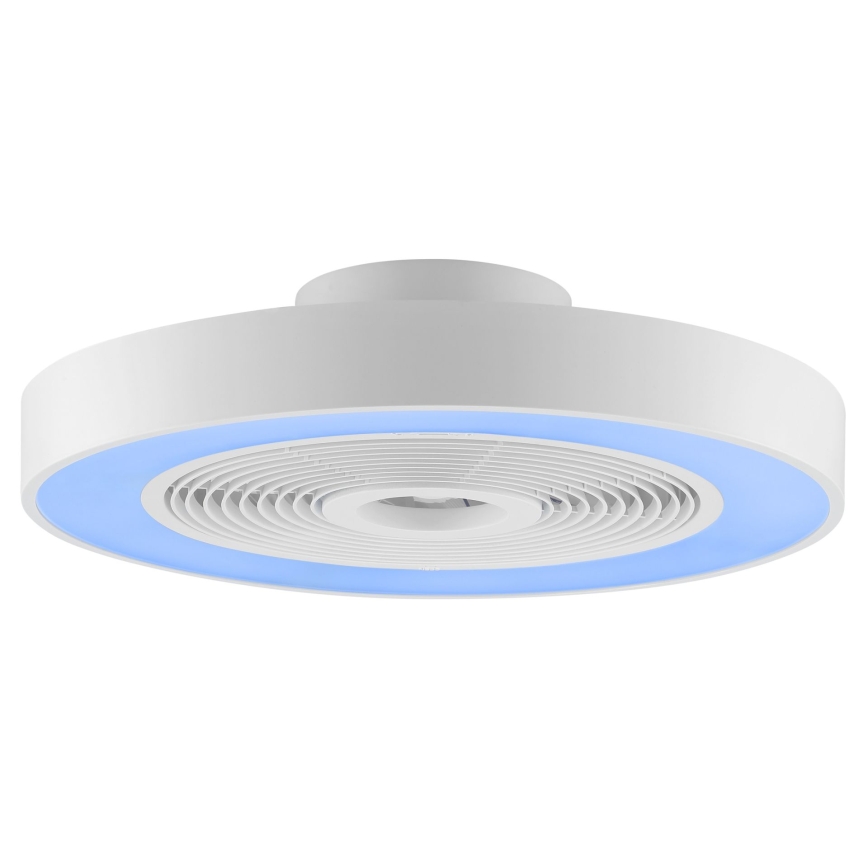 Brilliant - LED RGBW Plafonnier dimmable avec ventilateur CATANIA LED/37W/230V 2700-6500K Ø 48,6 cm blanc + télécommande