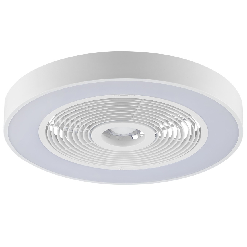 Brilliant - LED RGBW Plafonnier dimmable avec ventilateur CATANIA LED/37W/230V 2700-6500K Ø 48,6 cm blanc + télécommande