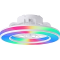 Brilliant - LED RGBW Ventilatore a soffitto dimmerabile MONDELLO LED/26W/230V 2700-6500K diametro 41,5 cm bianco + telecomando