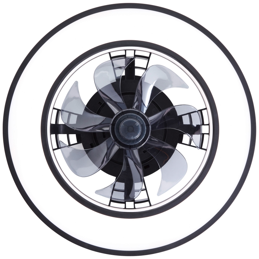 Brilliant - LED RGBW Ventilatore a soffitto dimmerabile MONDELLO LED/26W/230V 2700-6500K diametro 41 cm nero + telecomando