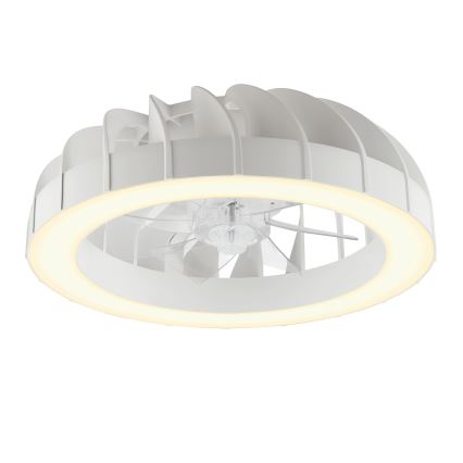 Brilliant - LED RGBW Ventilatore a soffitto dimmerabile con luce FANORA LED/30W/230V 2700-6500K diametro 46 cm bianco + telecomando
