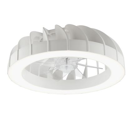 Brilliant - LED RGBW Ventilatore a soffitto dimmerabile con luce FANORA LED/30W/230V 2700-6500K diametro 46 cm bianco + telecomando