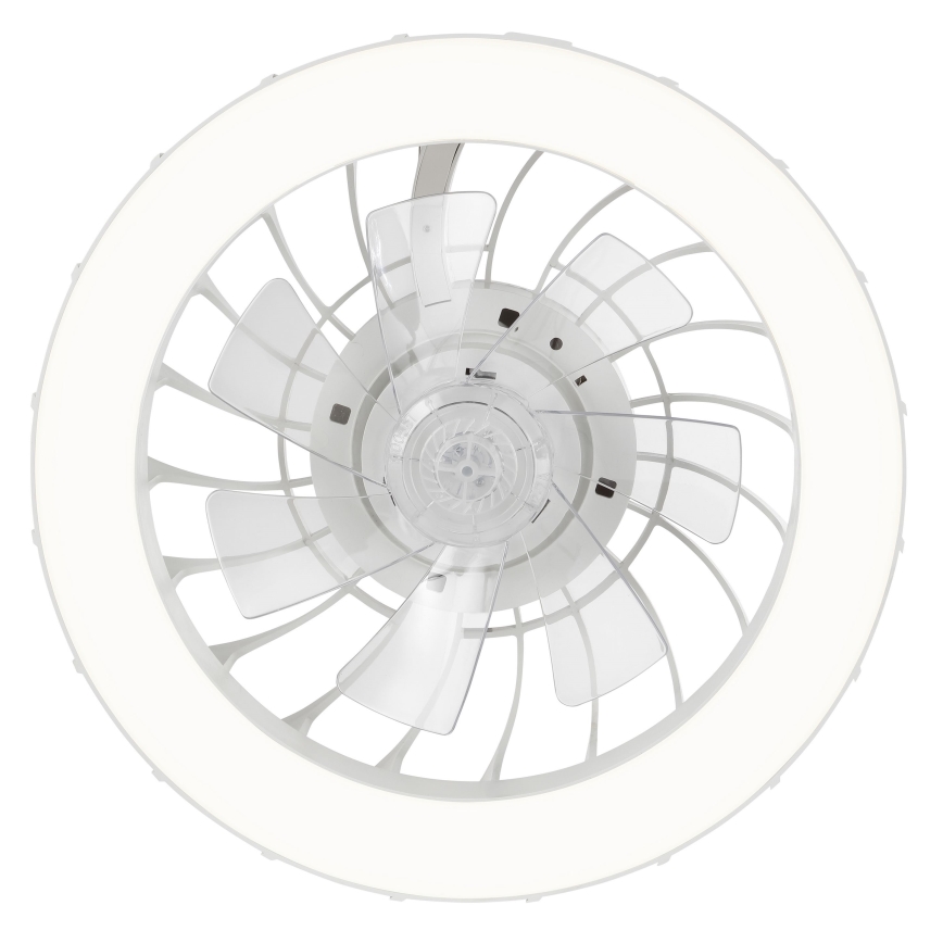 Brilliant - LED RGBW Ventilatore a soffitto dimmerabile con luce FANORA LED/30W/230V 2700-6500K diametro 46 cm bianco + telecomando