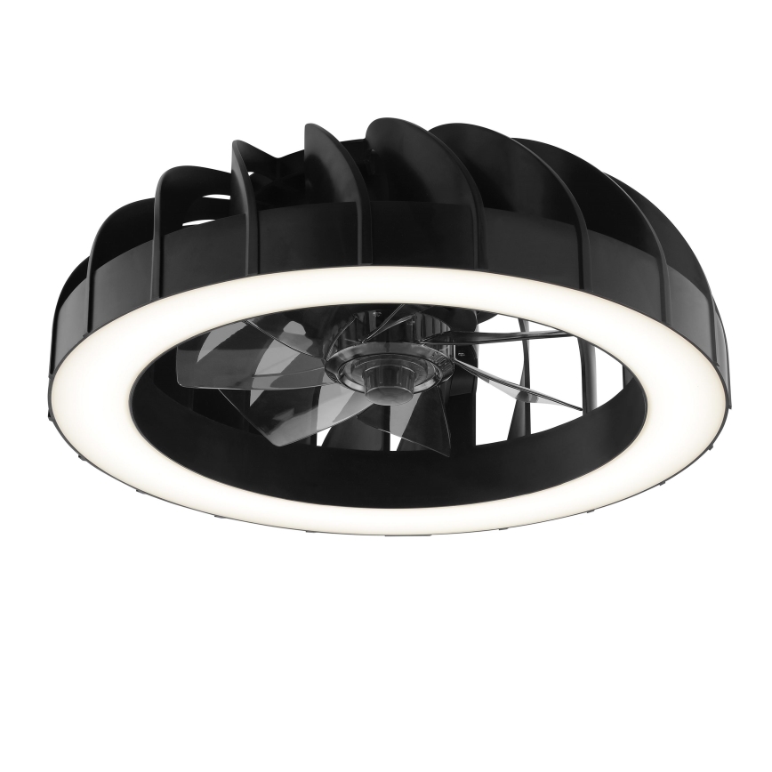 Brilliant - LED RGBW Ventilatore a soffitto dimmerabile con luce FANORA LED/30W/230V 2700-6500K diametro 46 cm nero + telecomando