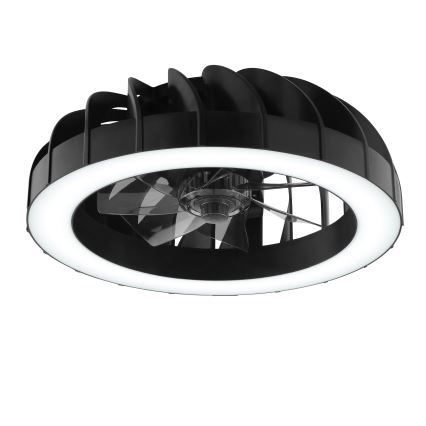 Brilliant - LED RGBW Ventilatore a soffitto dimmerabile con luce FANORA LED/30W/230V 2700-6500K diametro 46 cm nero + telecomando