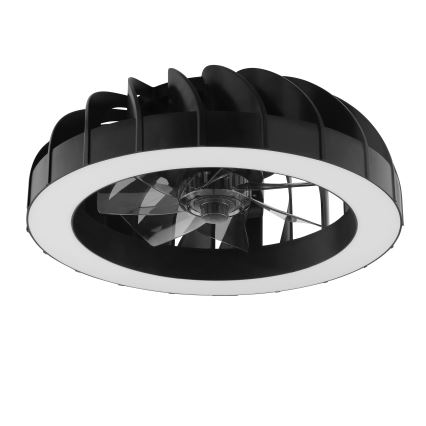 Brilliant - LED RGBW Ventilatore a soffitto dimmerabile con luce FANORA LED/30W/230V 2700-6500K diametro 46 cm nero + telecomando