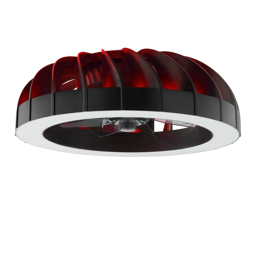 Brilliant - LED RGBW Ventilatore a soffitto dimmerabile con luce FANORA LED/30W/230V 2700-6500K diametro 46 cm nero + telecomando