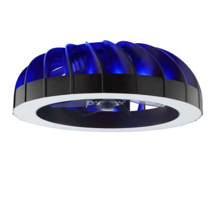 Brilliant - LED RGBW Ventilatore a soffitto dimmerabile con luce FANORA LED/30W/230V 2700-6500K diametro 46 cm nero + telecomando