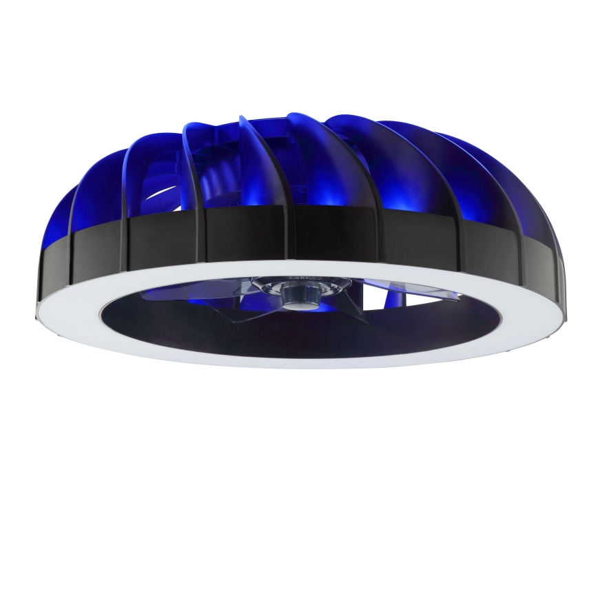 Brilliant - LED RGBW Ventilatore a soffitto dimmerabile con luce FANORA LED/30W/230V 2700-6500K diametro 46 cm nero + telecomando
