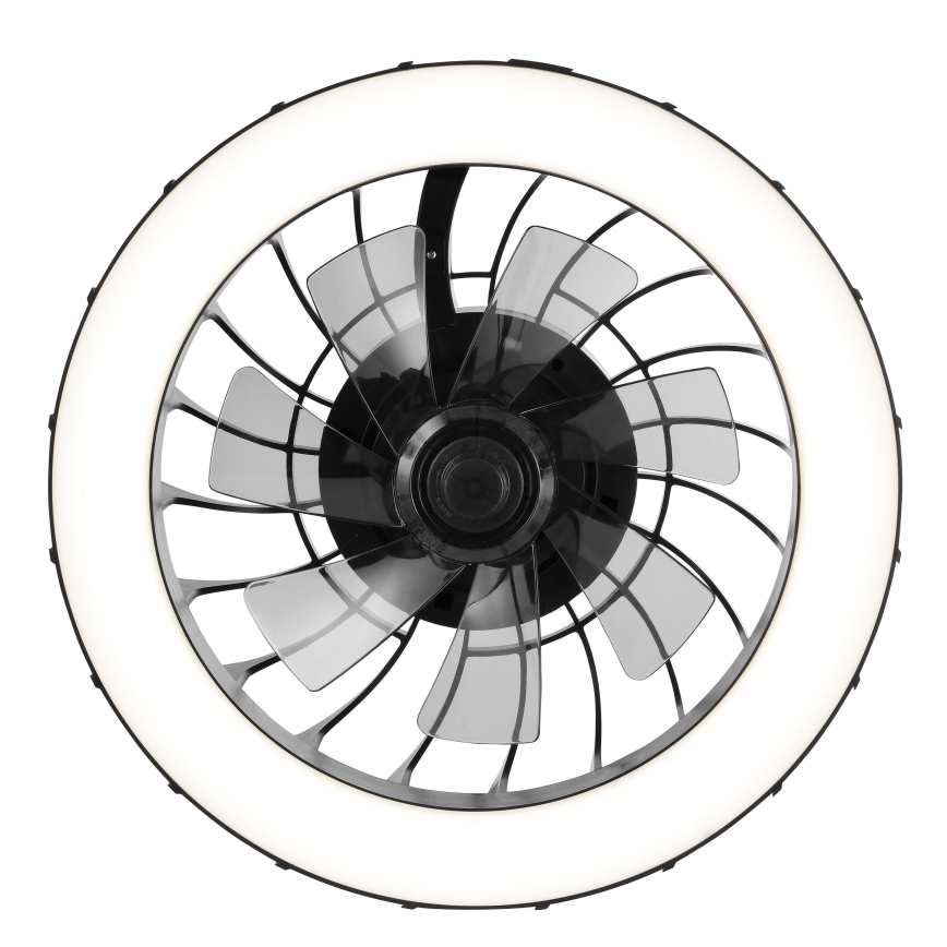 Brilliant - LED RGBW Ventilatore a soffitto dimmerabile con luce FANORA LED/30W/230V 2700-6500K diametro 46 cm nero + telecomando